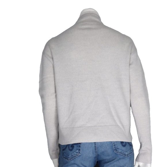 Aritzia Wilfred Women's Medium Gray Cyprie Sweater Merino Knit Mockneck Pullover - Picture 8 of 9